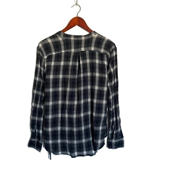 NWT Blank NYC Plaid Draped Long Sleeve - Picture 3 of 6